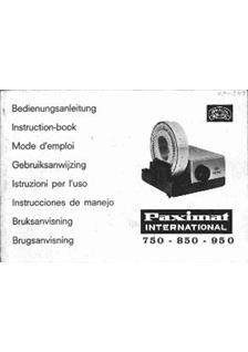 Braun Paximat 950 manual. Camera Instructions.